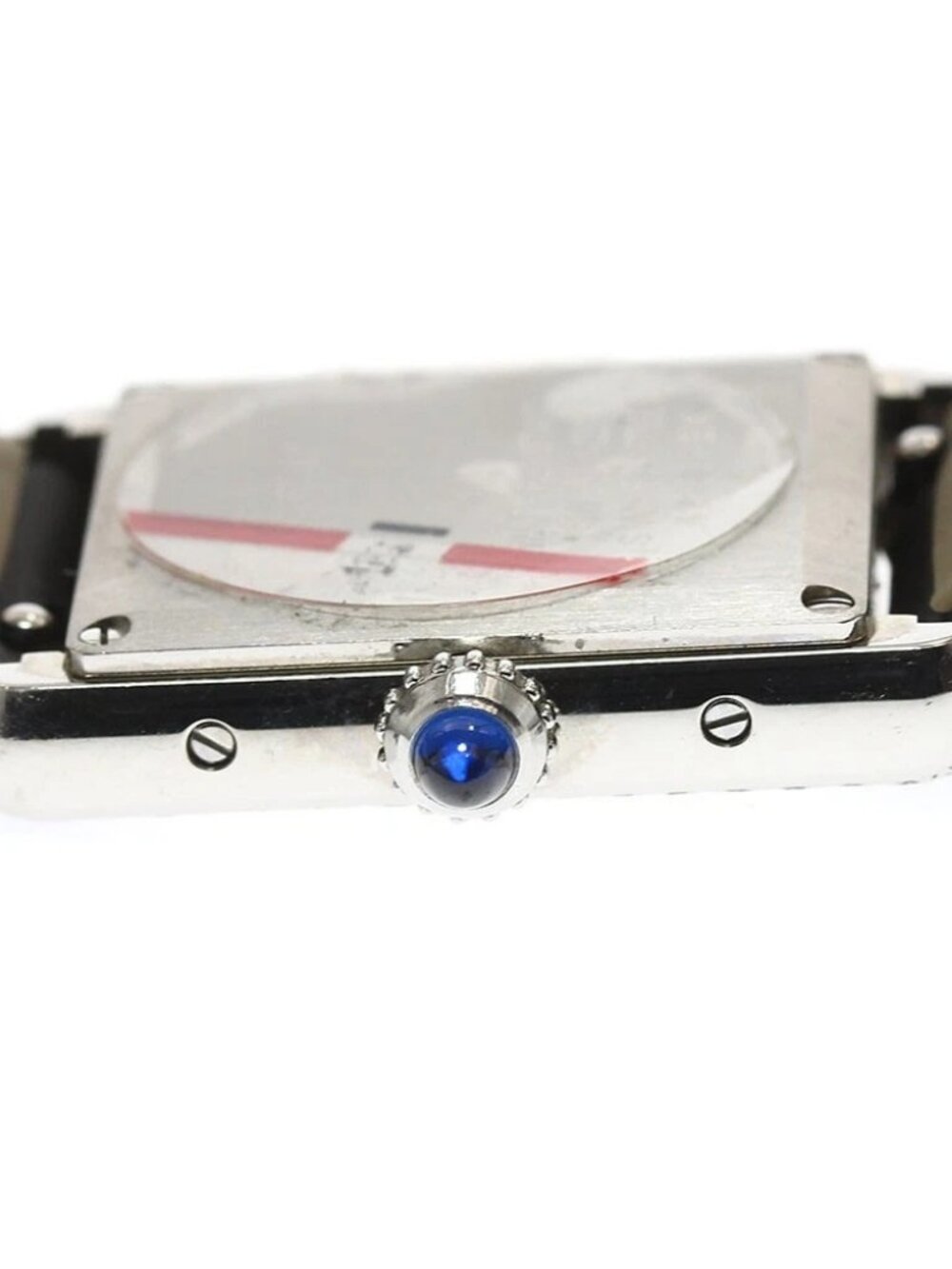 CARTIER tank mast SM W4TA0016 Diamond Bezel Silver Dial Quartz Ladies - Picture 4 of 6